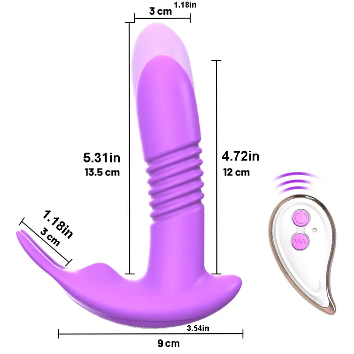 EVEs SECRETS Remote Control Wearable Thrusting Rotating Vibrator Adult Sex Toys Female Sex Toys