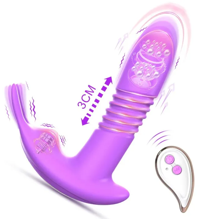 EVEs SECRETS Remote Control Wearable Thrusting Rotating Vibrator Adult Sex Toys Female Sex Toys