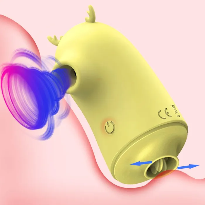 Female Sex Toys EVEs SECRETS Pussy Licking Toy 2 in 1 Clitoral and Nipples Sucker Oral Stimulator