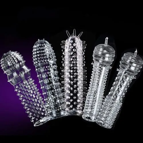 Female Sex Toys Spike Dotted For Men dildo sheath Condoms Lusty Age