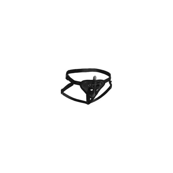 Female Sex Toys Sutra FleeceLined Strap On with Vibrator Pouch Black Strap U