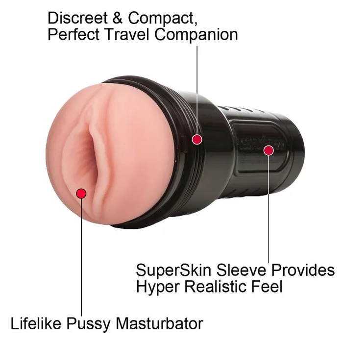 Fleshlight Fleshlight GO Surge Combo Pack with Pink Lady SuperSkin Vagina Male Masturbator Fleshwash Toy Cleaner 100ml Fleshlube Water Based Lubricant 118ml Male Sex Toys