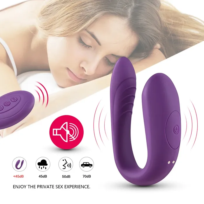 GSpot and Clit Vibrating and Suction Stimulator with Remote Control Double Motor UShape Vibrator EVEs SECRETS Female Sex Toys
