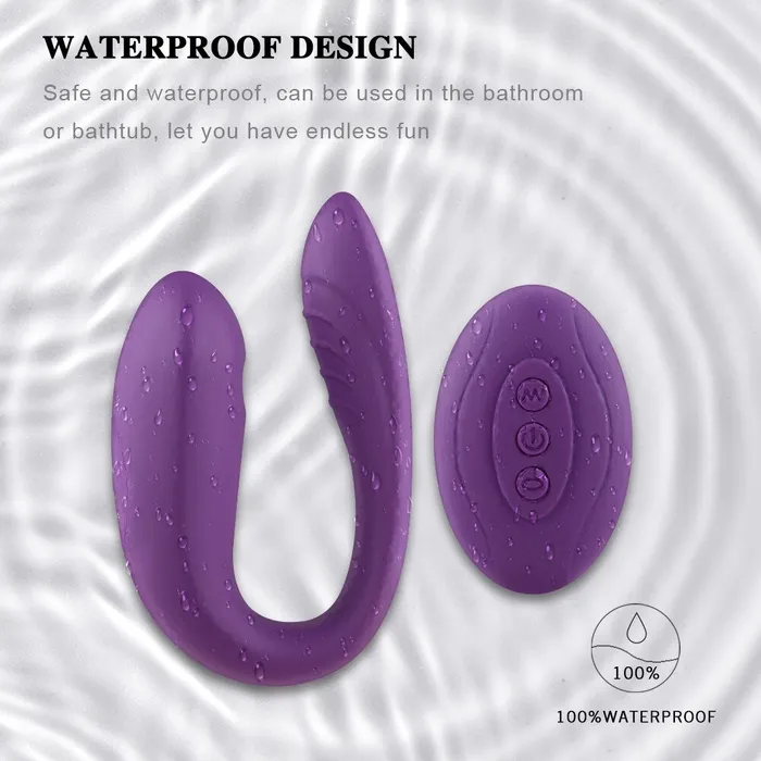 GSpot and Clit Vibrating and Suction Stimulator with Remote Control Double Motor UShape Vibrator EVEs SECRETS Female Sex Toys
