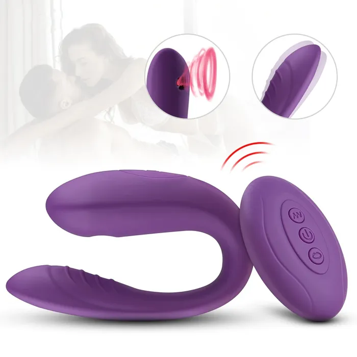 GSpot and Clit Vibrating and Suction Stimulator with Remote Control Double Motor UShape Vibrator EVEs SECRETS Female Sex Toys