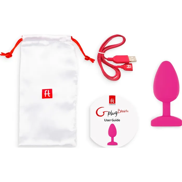 Gvibe Dildos Gplug Large Bioskin Sweet Raspberry Raspberry