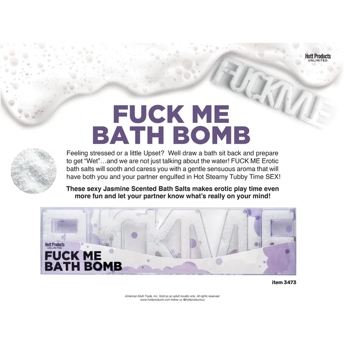 Hott Products Vibrators Fuck Me Bath Bomb Jasmine Hott Products Vibrators Fuck Me Bath Bomb Jasmine