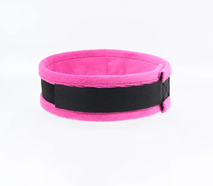 Love in Leather Fluffy Diamante SEXY Collar Pink Black with O Ring Love in Leather Vibrators