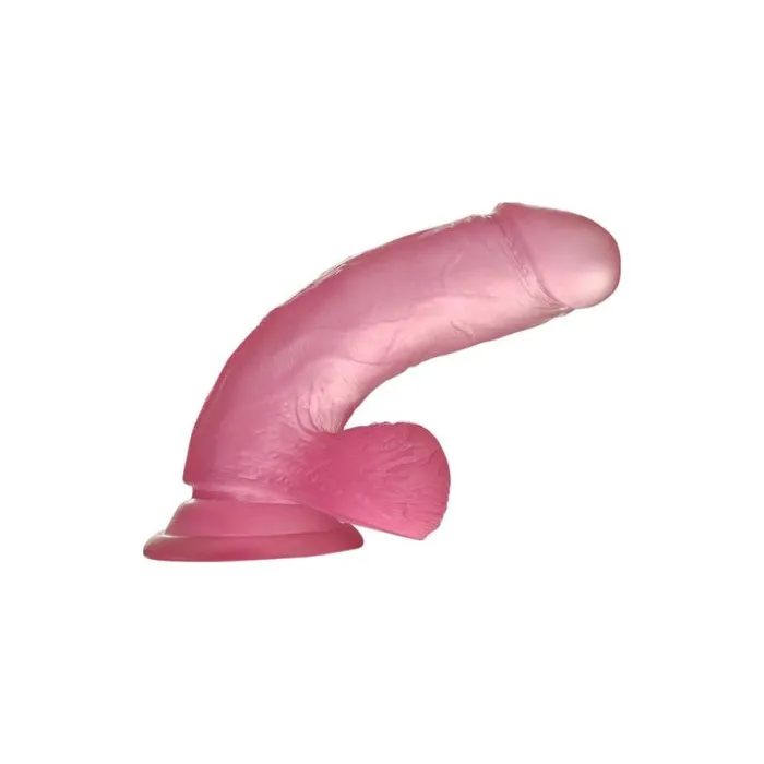Lovetoy Dildos Jelly Studs 6in Crystal Dildo Small Pink Small Pink