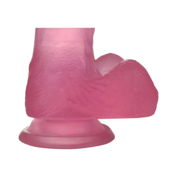 Lovetoy Dildos Jelly Studs 6in Crystal Dildo Small Pink Small Pink
