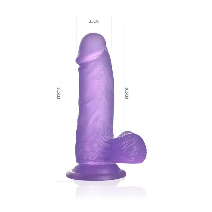LoveToy Dildos Jelly Studs Crystal Dildo Small Purple