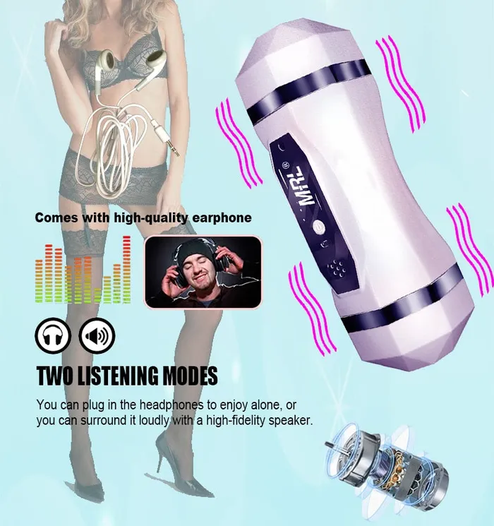 Lusty Age Male Sex Toys Male Automatic Vibrating Masturbator Device