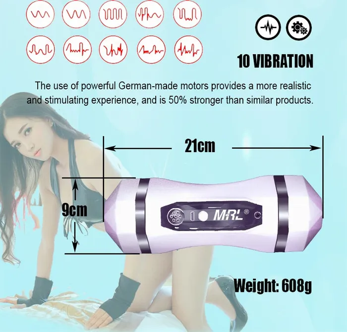 Lusty Age Male Sex Toys Male Automatic Vibrating Masturbator Device