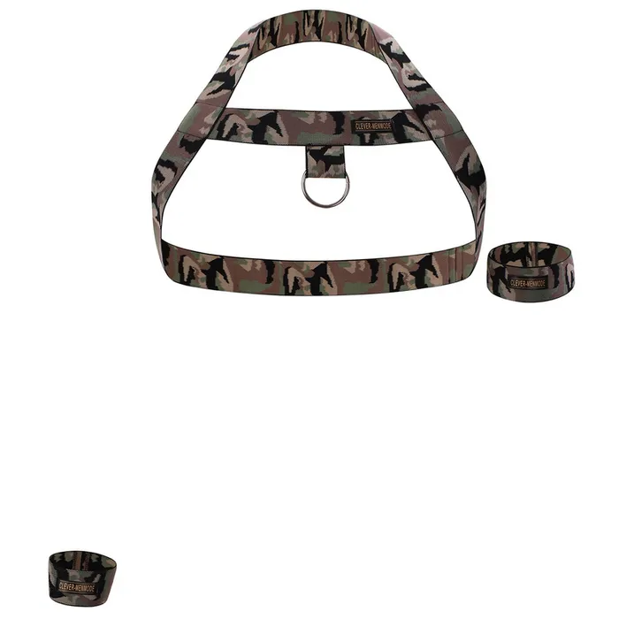 Mens Elastic Body Harness with Metal ORing BDSM Sexy Chest Bondage with Armband and Wristband EVEs SECRETS Female Sex Toys
