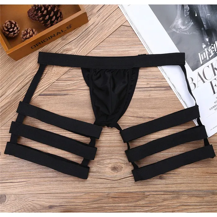 Mens Sexy Panties with Bulge Pouch and Garters Erotic Underpants Underwear EVEs SECRETS Male Sex Toys