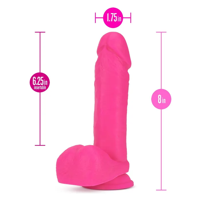 Neo 8 Inch Dual Density Dildo Neon Pink Blush Novelties Dildos Neo 8 Inch Dual Density Dildo Neon Pink Blush Novelties Dildos