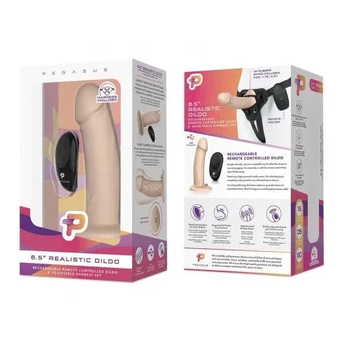 Pegasus 65 inch PSpot GSpot Peg Rechargeable Remote Controlled Pegging Set includes Adjustable Harness PEGASUS Anal
