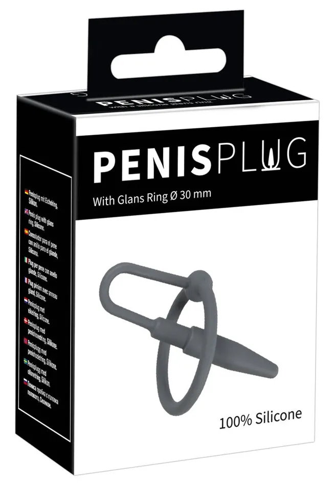 PENISPLUG W GLANS RING YOU2TOYS Male Sex Toys
