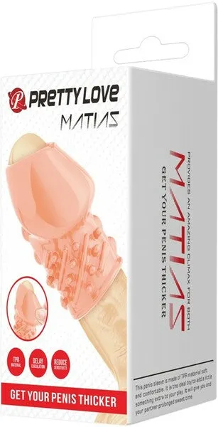 PRETTY LOVE PENIS SLEEVE MATIAS FLESH PRETTY LOVE Male Sex Toys