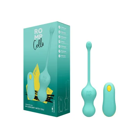 Romp Female Sex Toys ROMP Cello RemoteControlled GSpot Egg Vibrator