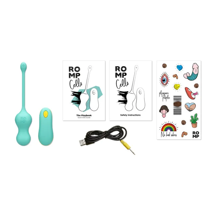 Romp Female Sex Toys ROMP Cello RemoteControlled GSpot Egg Vibrator
