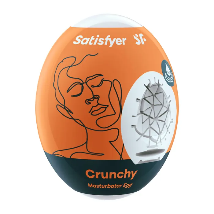 Satisfyer Male Sex Toys Satisfyer Masturbator Egg Crunchy Orange