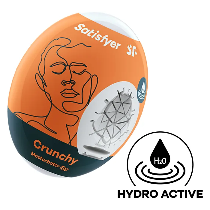 Satisfyer Male Sex Toys Satisfyer Masturbator Egg Crunchy Orange Satisfyer Male Sex Toys Satisfyer Masturbator Egg Crunchy Orange