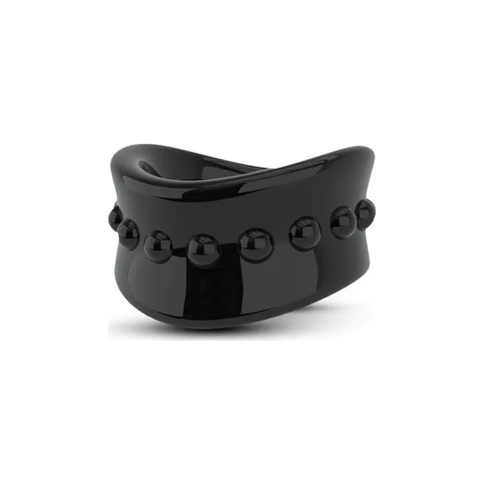 Stay Hard Beef Ball Stretcher Snug 15in Black Black Stay Hard Anal