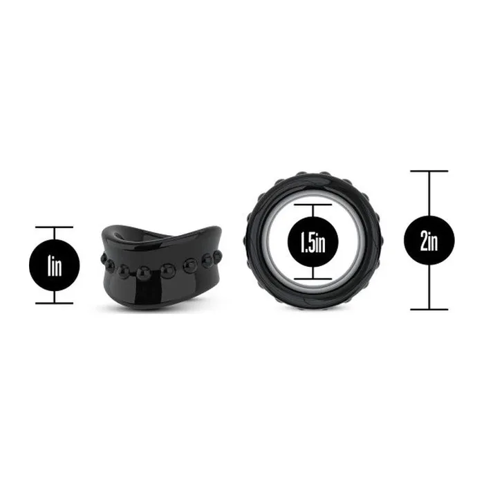 Stay Hard Beef Ball Stretcher Snug 15in Black Black Stay Hard Anal