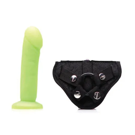 Tantus Tantus Vamp StrapOn Harness Kit Lime Crimson Female Sex Toys