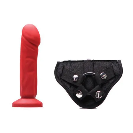 Tantus Tantus Vamp StrapOn Harness Kit Lime Crimson Female Sex Toys