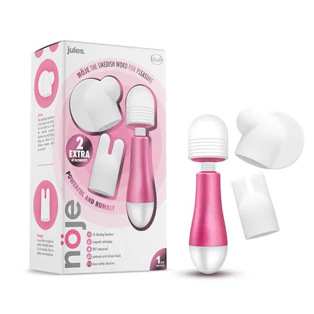 Vibrators Blush Noje Jules Mini Wand Vibrator Rose