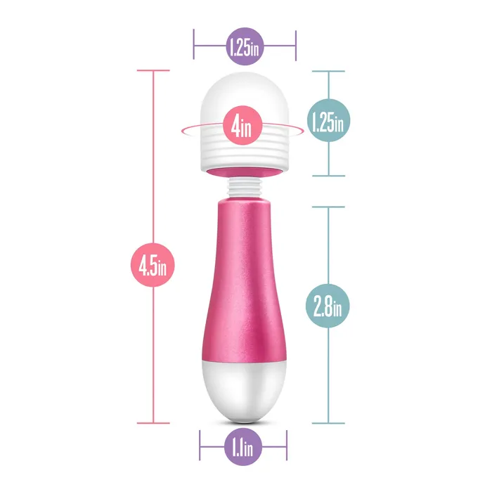 Vibrators Blush Noje Jules Mini Wand Vibrator Rose