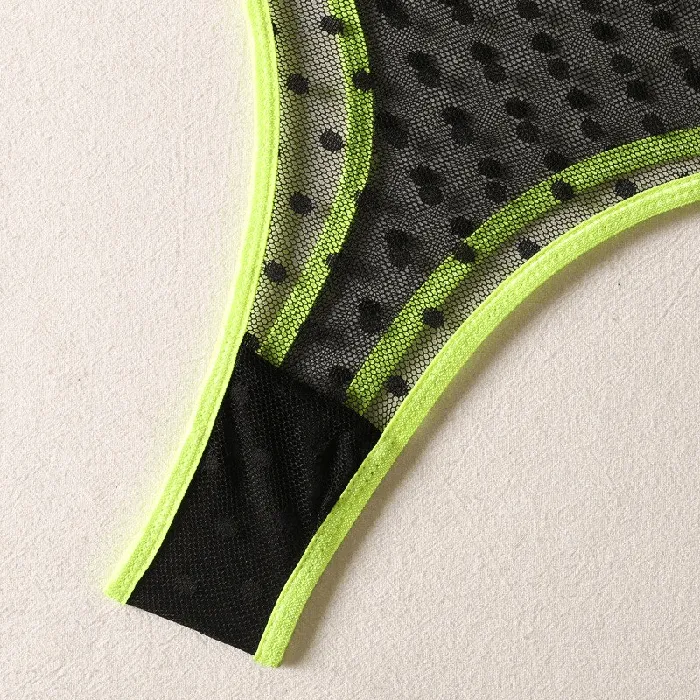 Womens Erotic Lingerie with Polka Dot Pattern Transparent Bra and Panty Sexy Intimate Underwear EVEs SECRETS Female Sex Toys