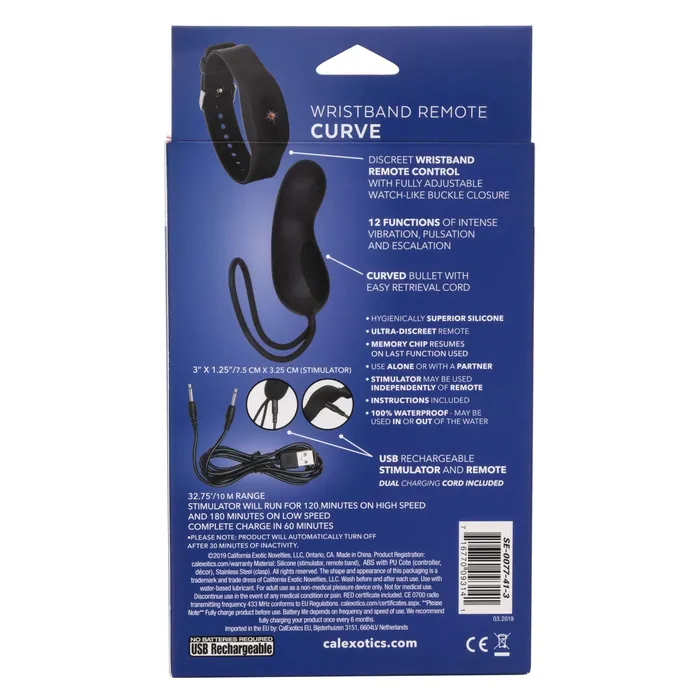 Anal CalExotics Wristband Remote Curve Anal CalExotics Wristband Remote Curve
