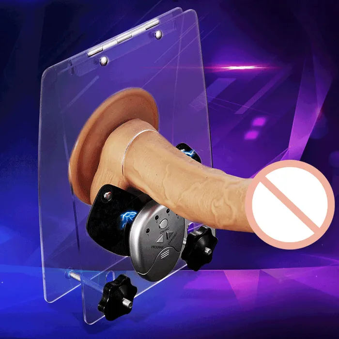 BallbustingToyscom Acrylic Testicle Crusher Toy with Electro Shock Male Sex Toys