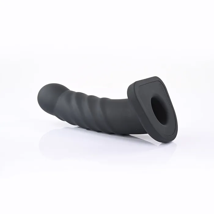 Banx Ribbed Hollow Dildo 8 Black Sportsheets Female Sex Toys