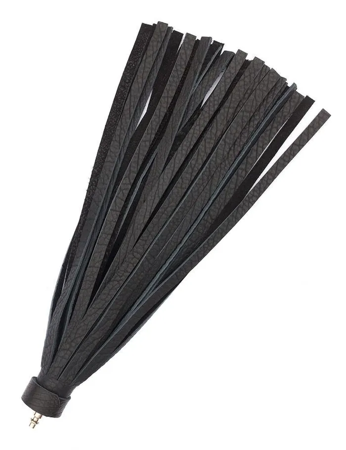 Black Leather Bison Hide Interchangeable Flogger 12 vendorunknown Restraints Black Leather Bison Hide Interchangeable Flogger 12 vendorunknown Restraints