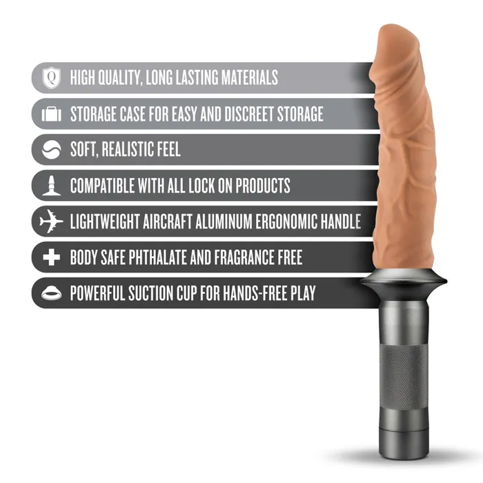 Blush Dildos Karbonite Lock On Dildo Handle Kit Mocha