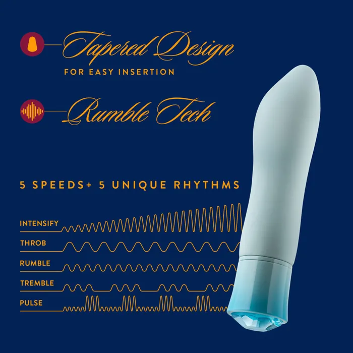 Blush Oh My Gem Ardor Rechargeable Vibe Aquamarine Vibrators