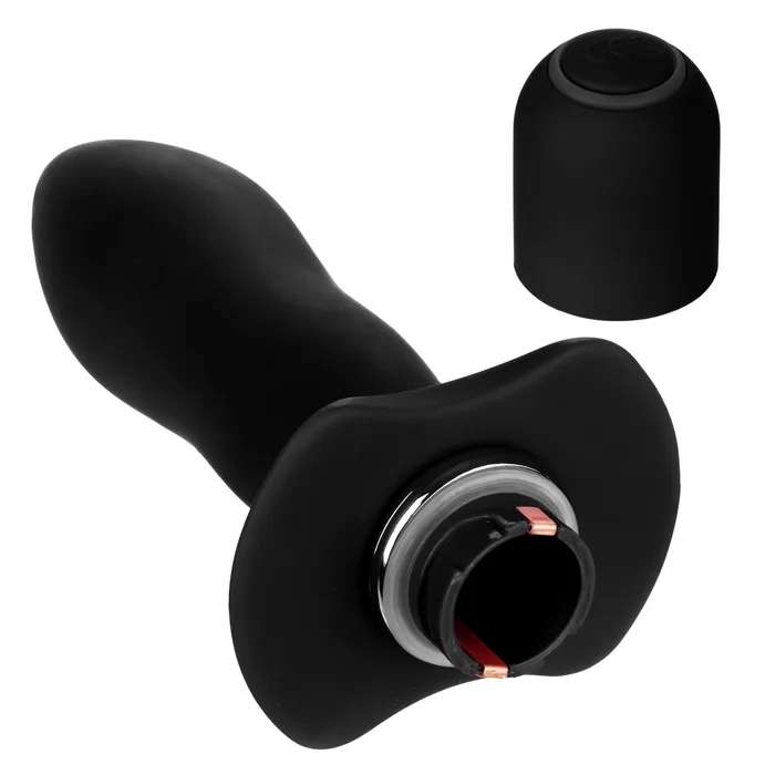 Booty Rocket Vibrating Butt Plug Black CalExotics Anal Booty Rocket Vibrating Butt Plug Black CalExotics Anal
