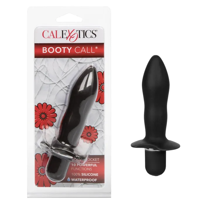 Booty Rocket Vibrating Butt Plug Black CalExotics Anal Booty Rocket Vibrating Butt Plug Black CalExotics Anal