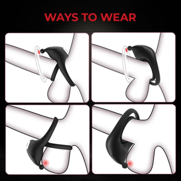 Couples FRISKY BUSINESS SG Twin Tremor Vibrating Cock Ring