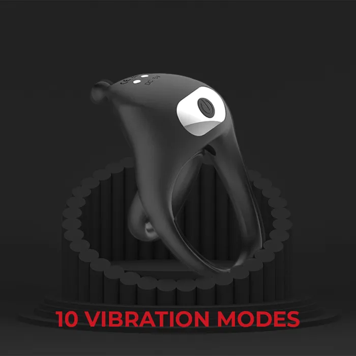 Couples FRISKY BUSINESS SG Twin Tremor Vibrating Cock Ring
