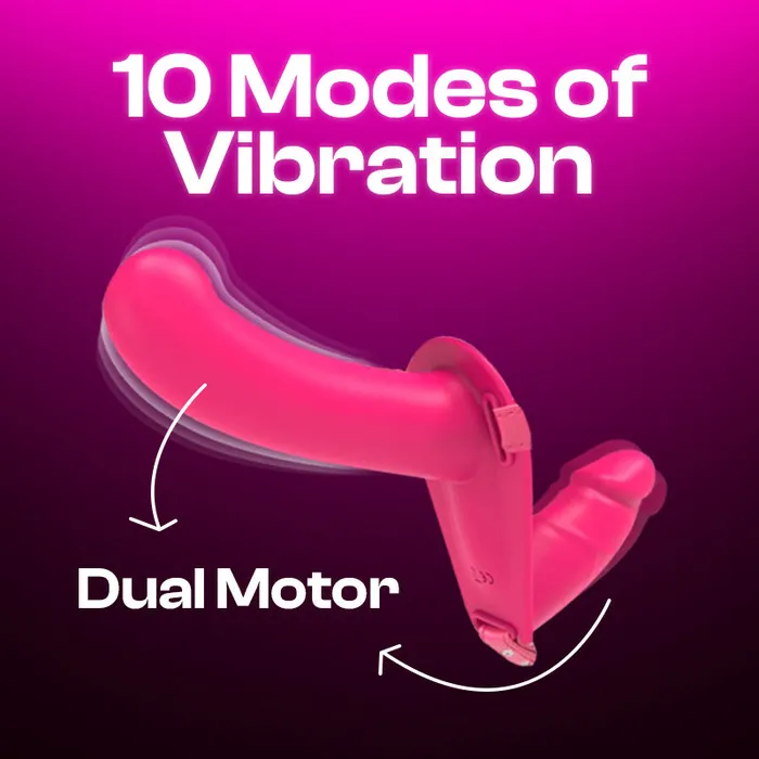 Female Sex Toys FRISKY BUSINESS SG United Intimate Dualended StrapOn Vibrating Dildo