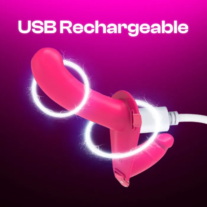 Female Sex Toys FRISKY BUSINESS SG United Intimate Dualended StrapOn Vibrating Dildo