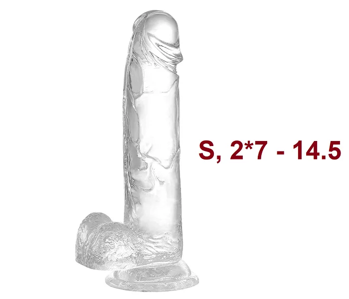 Female Sex Toys Safystyle 4 Size Transparent Lifelike Dildo with Suction Cup Female Sex Toys Safystyle 4 Size Transparent Lifelike Dildo with Suction Cup