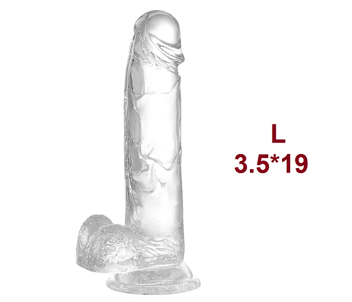 Female Sex Toys Safystyle 4 Size Transparent Lifelike Dildo with Suction Cup Female Sex Toys Safystyle 4 Size Transparent Lifelike Dildo with Suction Cup