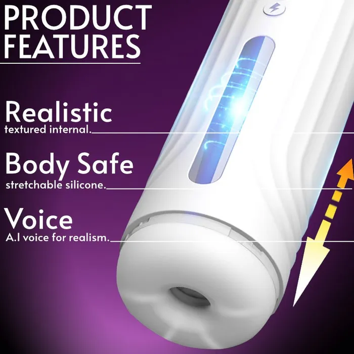 FRISKY BUSINESS SG Male Sex Toys GEEMAX Supreme Thrusting Stroker