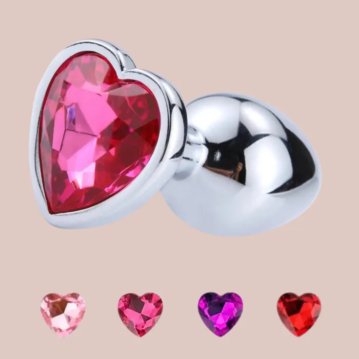House of Chastity Anal Diamond Cut Effect Heart Butt Plug